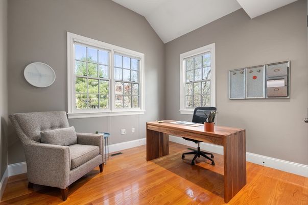 Home Office, Interior, Wood Texture Flooring