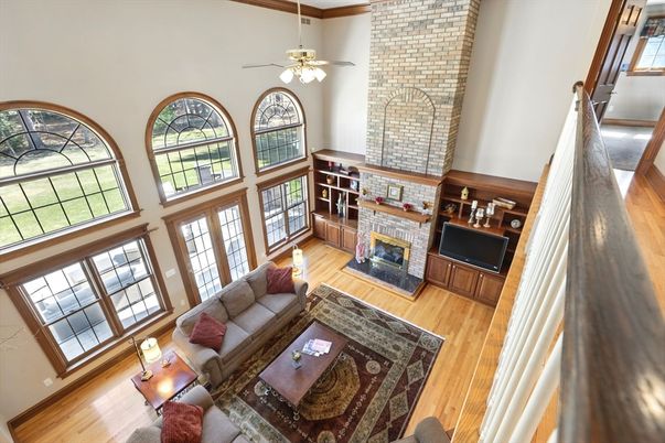 Fireplace, Interior, Living room, Wood Texture Flooring