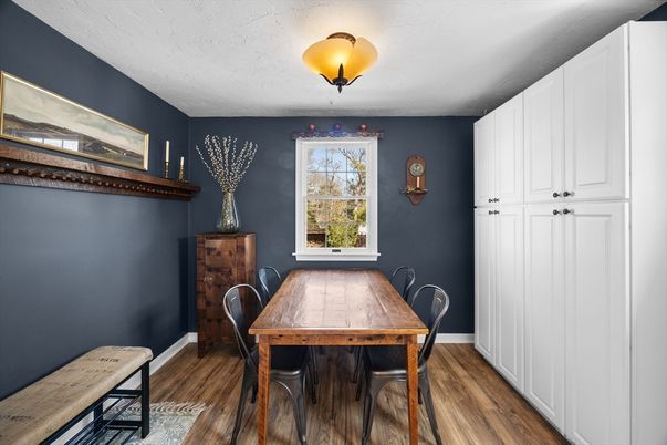 Dining room, Interior, Wood Texture Flooring