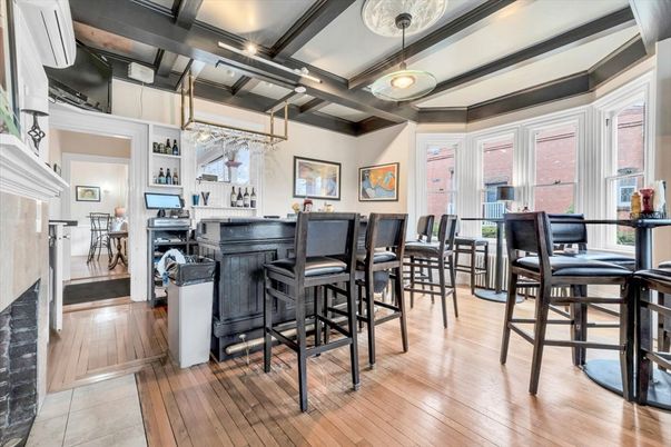 Interior, Pendant Lights, Wood Texture Flooring