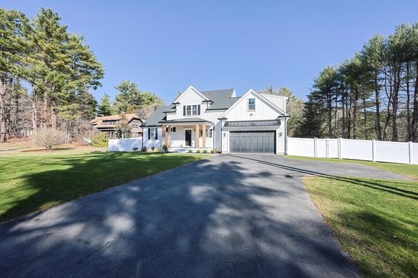 Attached, Backyard, Exterior, Facade, Farmhouse