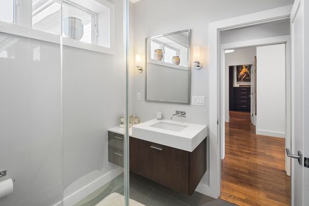 Bathroom, Interior, Wood Texture Flooring