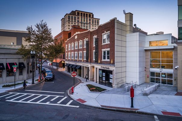 Exterior, Facade, Brick Facade, Condo Building