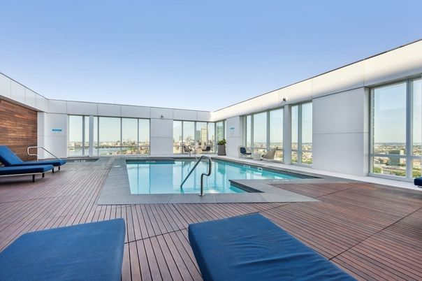 Exterior, Pool, Wood Texture Flooring