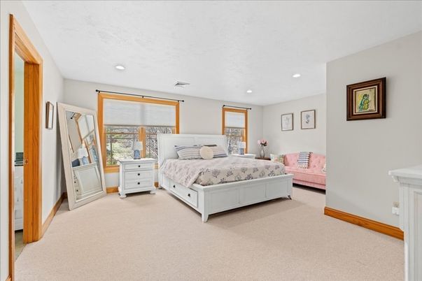 Bedroom, Interior, Recessed Lighting