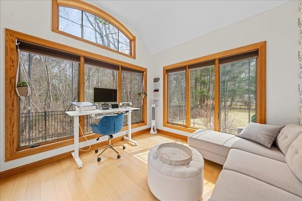 Home Office, Interior, Wood Texture Flooring