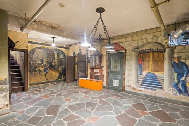 Interior, Pendant Lights, Stone Walls