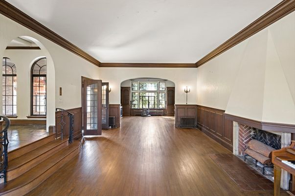 Fireplace, Interior, Wood Texture Flooring