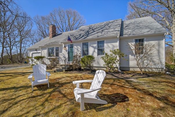 Attached, Backyard, Exterior, Facade, Cape Cod