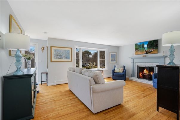Fireplace, Interior, Living room, Wood Texture Flooring
