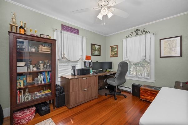 Home Office, Interior, Wood Texture Flooring