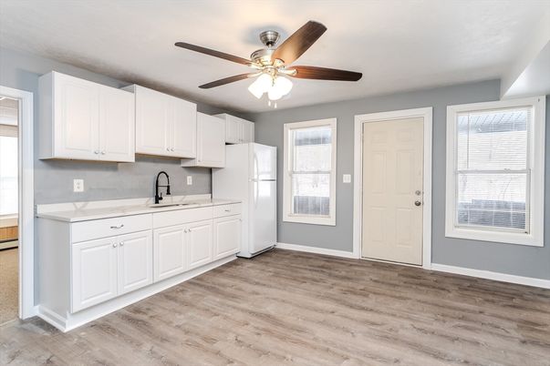Interior, Kitchen, Wood Texture Flooring