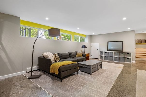 Interior, Living room, Recessed Lighting
