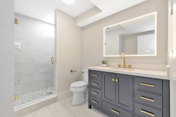 Bathroom, Glass Shower, Interior, Marble, Marble Walls