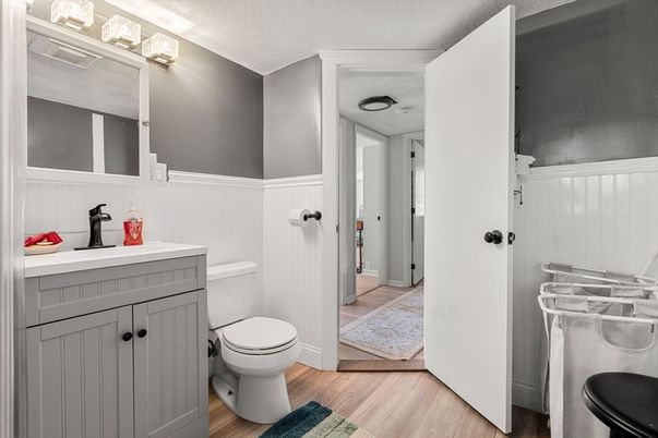 Bathroom, Interior, Wood Texture Flooring