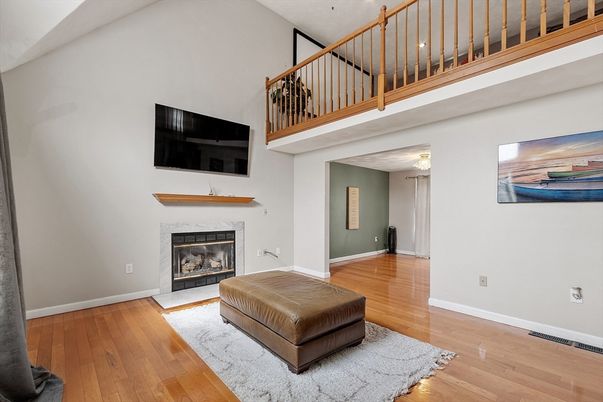 Fireplace, Interior, Wood Texture Flooring