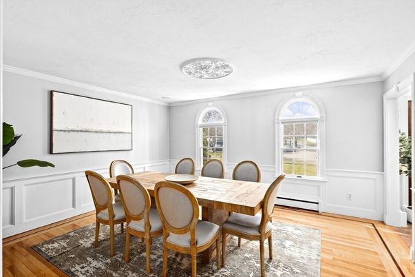 Dining room, Interior, Wood Texture Flooring