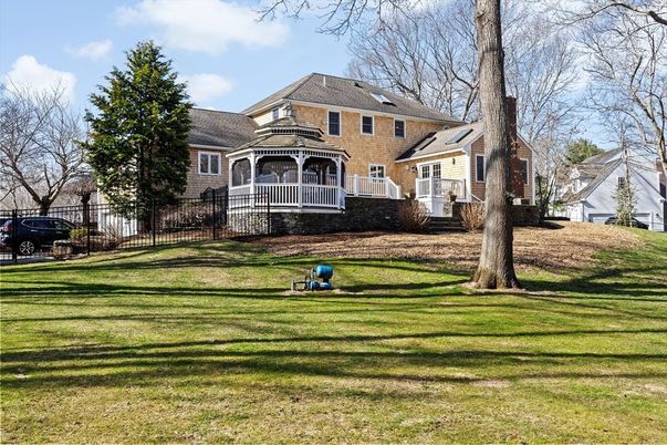 Backyard, Exterior, Facade, Brick Facade, Solar Panels, Queen Anne Victorian