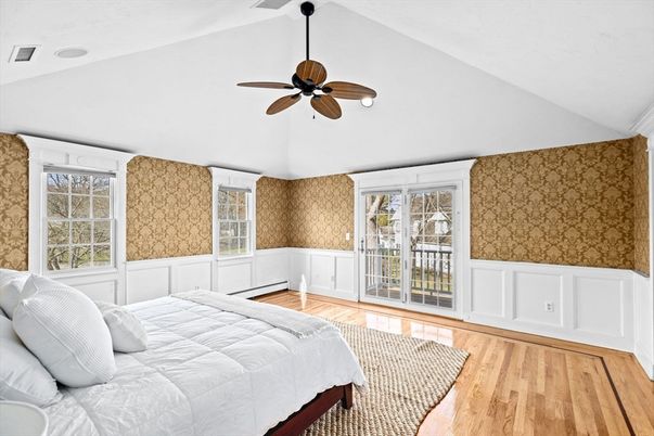 Bedroom, Interior, Wood Texture Flooring