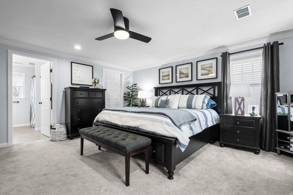 Bedroom, Interior, Recessed Lighting