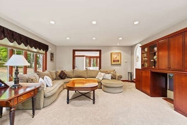 Interior, Living room, Recessed Lighting