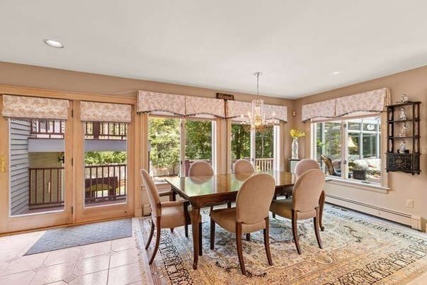 Chandelier, Dining room, Interior, Recessed Lighting