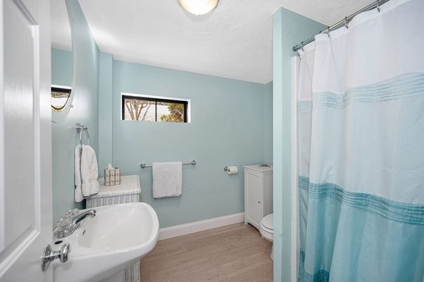 Bathroom, Interior, Wood Texture Flooring