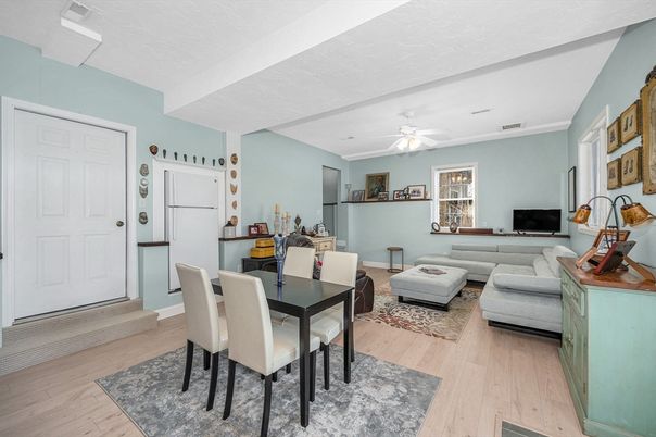Dining room, Interior, Living room, Wood Texture Flooring