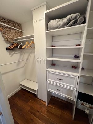 Interior, Walk-in Closets, Wood Texture Flooring