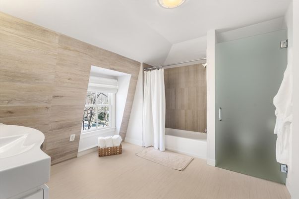 Bathroom, Interior, Wooden Walls
