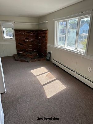 Empty room, Fireplace, Interior, Stone Walls