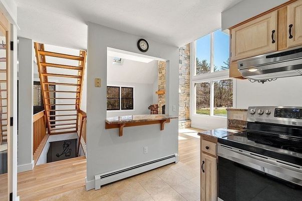 Interior, Kitchen, Wood Texture Flooring