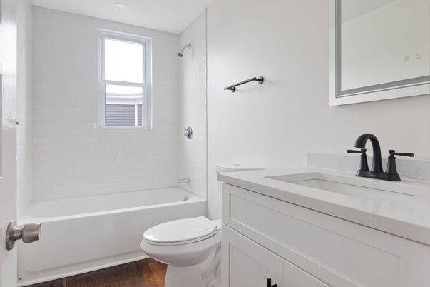 Bathroom, Interior, Wood Texture Flooring