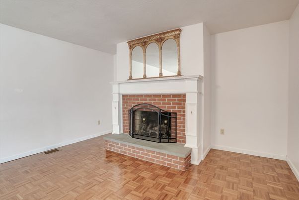 Fireplace, Interior, Wood Texture Flooring
