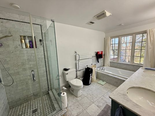 Bathroom, Dual Sink Vanities, Glass Shower, Interior