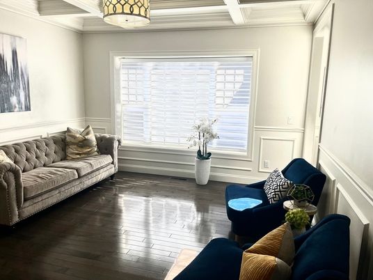 Interior, Living room, Pendant Lights, Wood Texture Flooring
