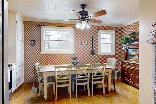 Dining room, Interior, Wood Texture Flooring