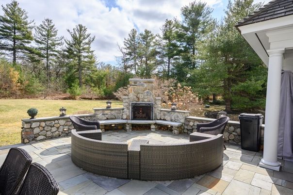 Backyard, Exterior, Fireplace
