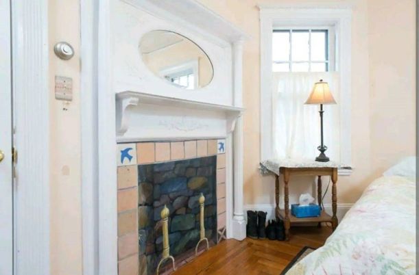 Fireplace, Interior, Wood Texture Flooring