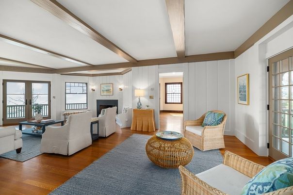 Fireplace, Interior, Living room, Wooden Beams, Wood Texture Flooring