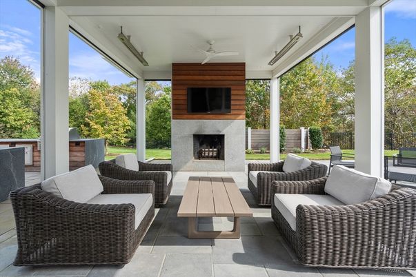 Exterior, Fireplace, Interior