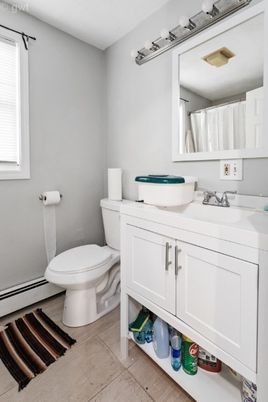 Bathroom, Interior, Wood Texture Flooring