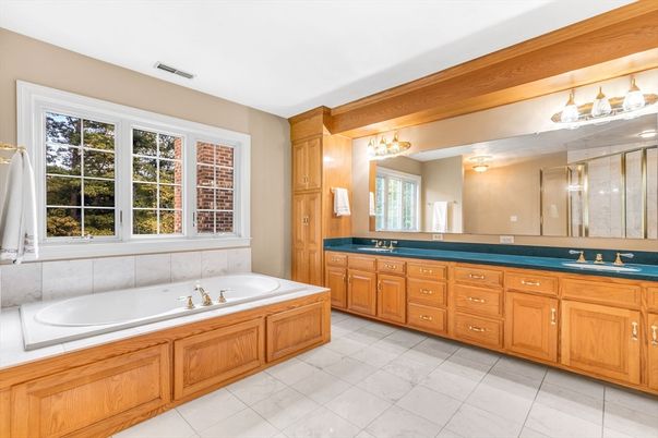 Bathroom, Dual Sink Vanities, Glass Shower, Interior