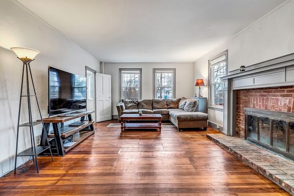 Fireplace, Interior, Living room, Wood Texture Flooring