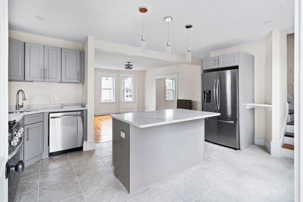 Interior, Kitchen, Pendant Lights, Recessed Lighting, Stainless Steel Appliances