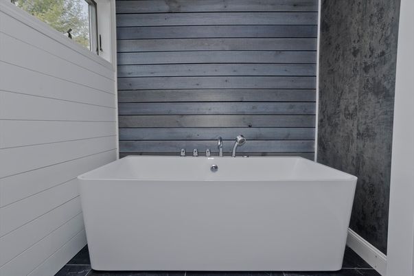 Bathroom, Free Standing Baths, Interior, Wooden Walls