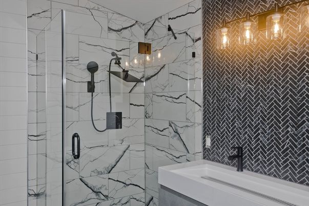 Bathroom, Interior, Marble Walls