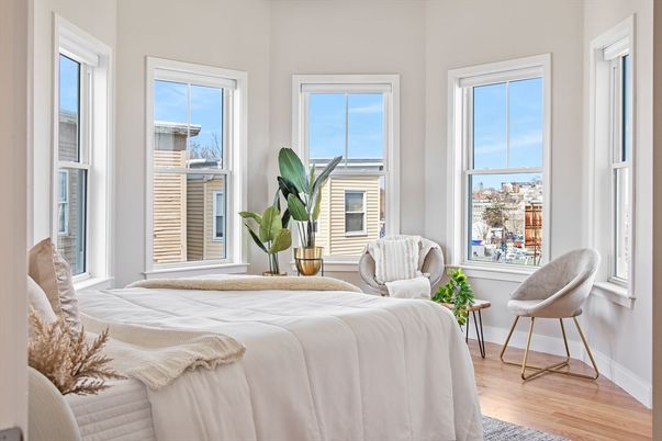 Bedroom, Interior, Wood Texture Flooring