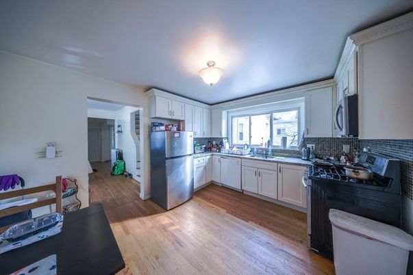 Interior, Kitchen, Wood Texture Flooring