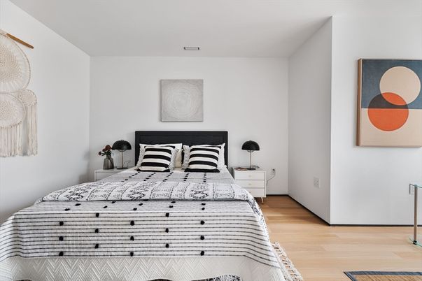 Bedroom, Interior, Wood Texture Flooring